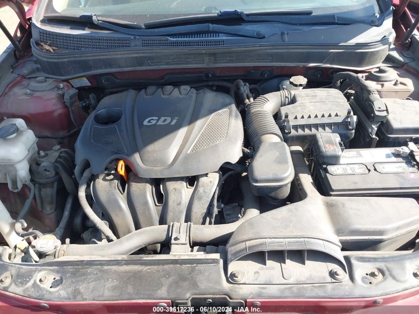 2013 Hyundai Sonata Gls VIN: 5NPEB4AC0DH607184 Lot: 39617236