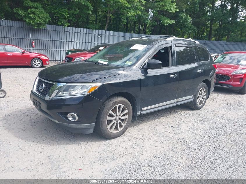 2014 Nissan Pathfinder Sl VIN: 5N1AR2MM2EC706360 Lot: 39617263