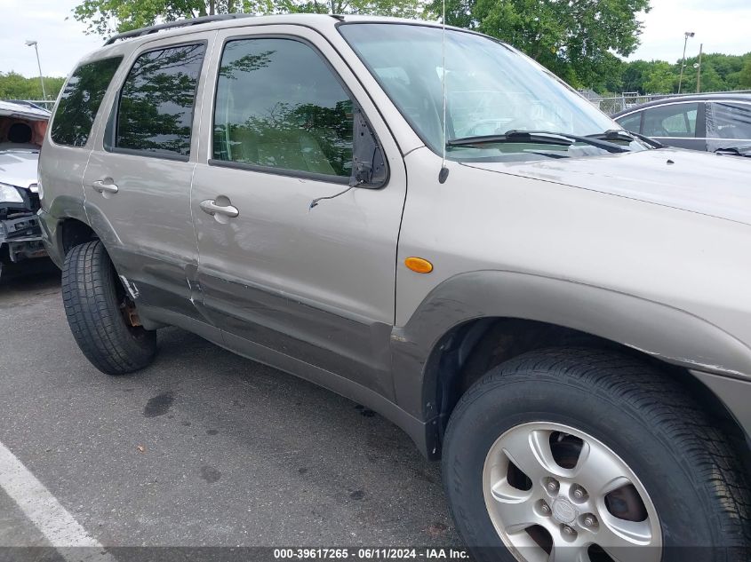 2001 Mazda Tribute Es V6/Lx V6 VIN: 4F2CU08111KM63804 Lot: 39617265