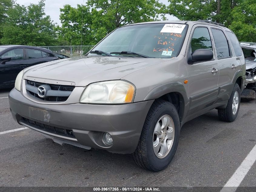 2001 Mazda Tribute Es V6/Lx V6 VIN: 4F2CU08111KM63804 Lot: 39617265