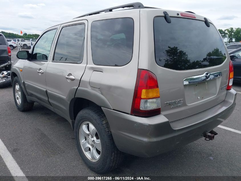 2001 Mazda Tribute Es V6/Lx V6 VIN: 4F2CU08111KM63804 Lot: 39617265