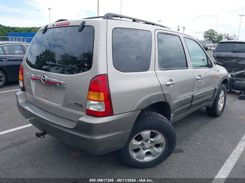 2001 Mazda Tribute Es V6/Lx V6 VIN: 4F2CU08111KM63804 Lot: 39617265