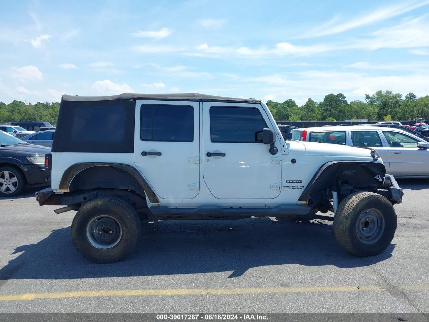 2014 Jeep Wrangler Unlimited Sport VIN: 1C4BJWDG8EL103463 Lot: 39617267