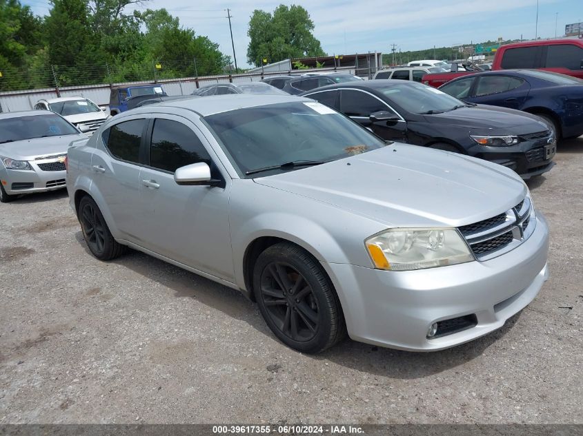 2012 Dodge Avenger Sxt Plus VIN: 1C3CDZEG1CN314117 Lot: 39617355