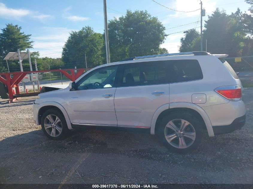 2013 Toyota Highlander Limited V6 VIN: 5TDYK3EH7DS118143 Lot: 39617370