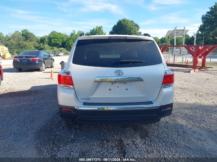 2013 Toyota Highlander Limited V6 VIN: 5TDYK3EH7DS118143 Lot: 39617370