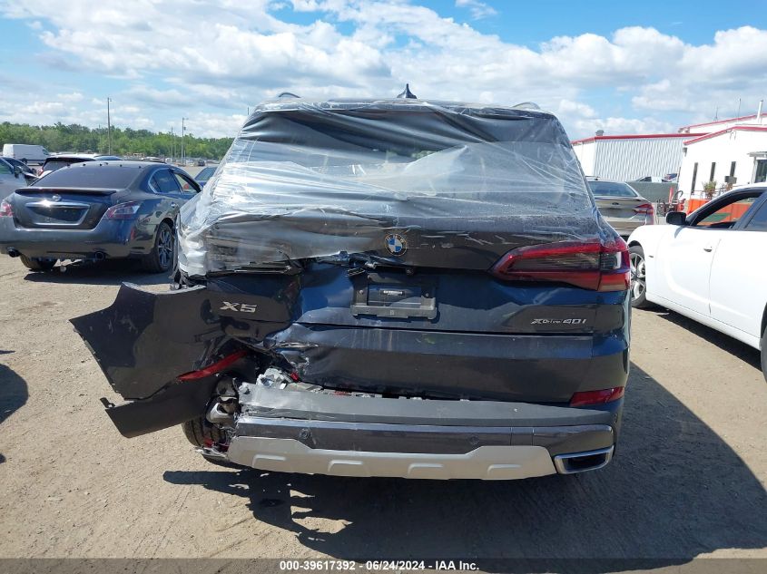 2022 BMW X5 xDrive40I VIN: 5UXCR6C09N9J46013 Lot: 39617392