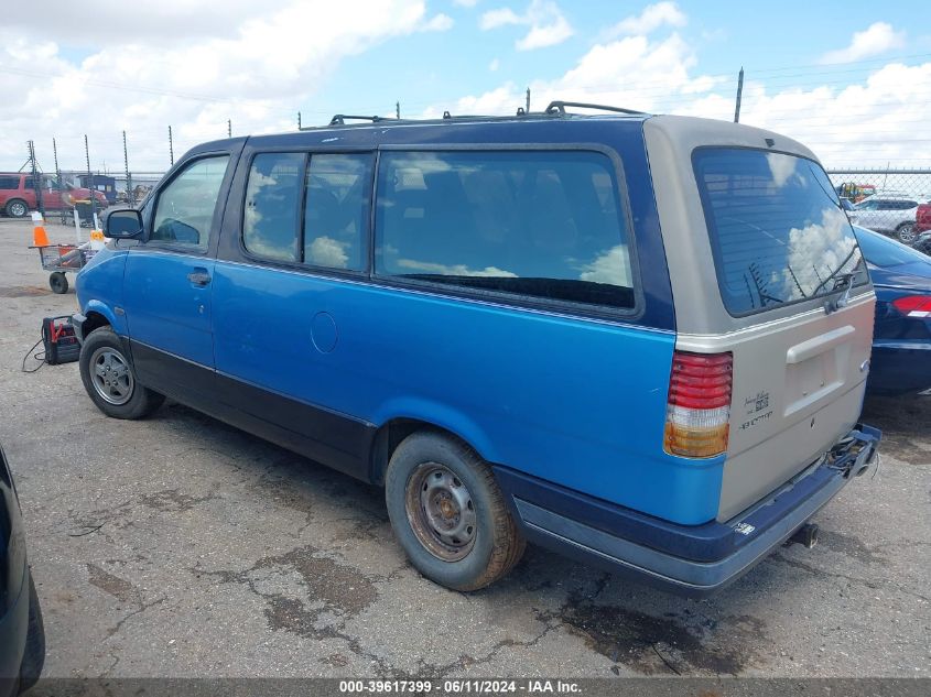 1993 Ford Aerostar VIN: 1FMDA41X3PZA56047 Lot: 39617399