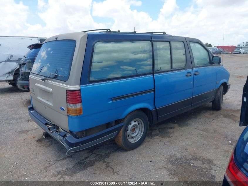 1993 Ford Aerostar VIN: 1FMDA41X3PZA56047 Lot: 39617399