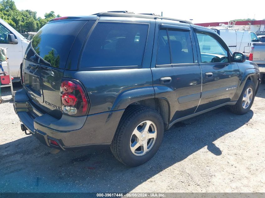 2004 Chevrolet Trailblazer Ls VIN: 1GNDT13SX42287831 Lot: 39617446