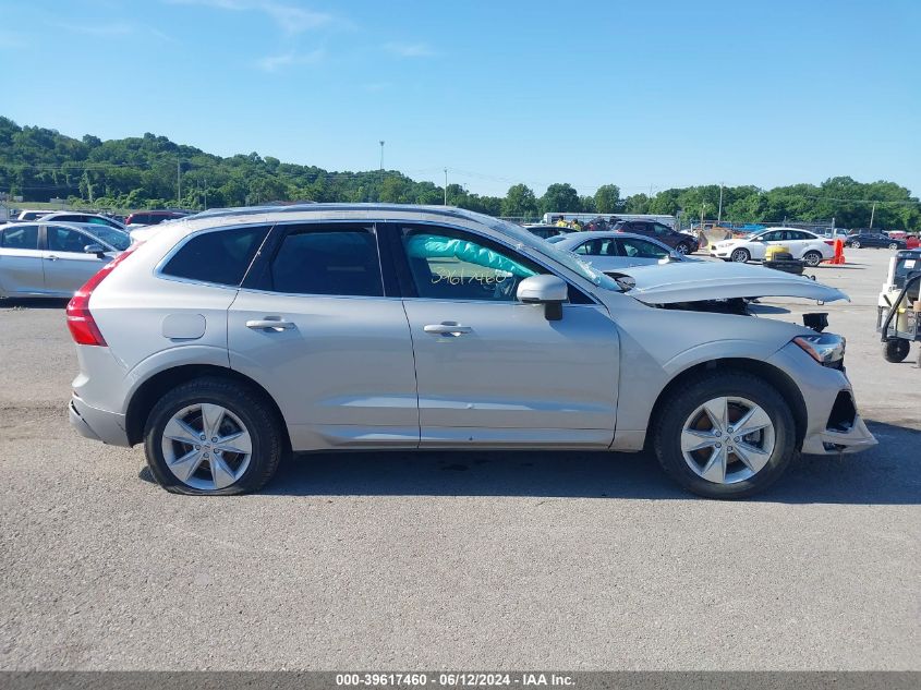 2022 Volvo Xc60 B5 Momentum VIN: YV4L12RK5N1035612 Lot: 39617460