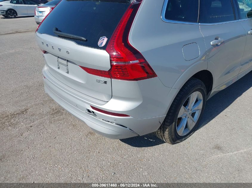 2022 Volvo Xc60 B5 Momentum VIN: YV4L12RK5N1035612 Lot: 39617460