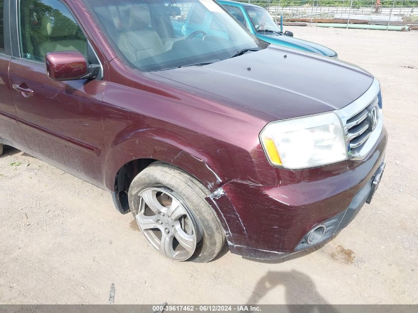 2012 Honda Pilot Ex-L VIN: 5FNYF4H5XCB053724 Lot: 39617462