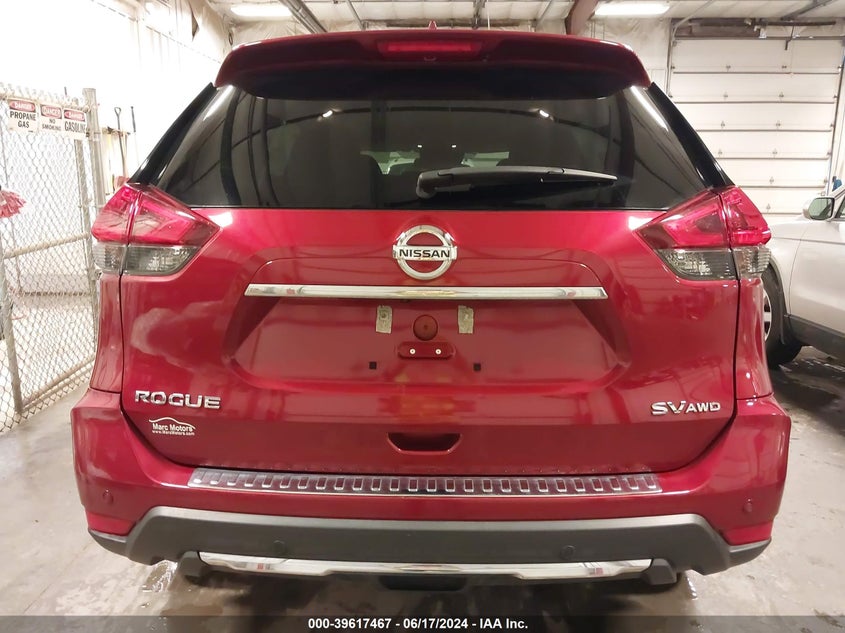 2019 Nissan Rogue Sv VIN: 5N1AT2MV1KC836829 Lot: 39617467