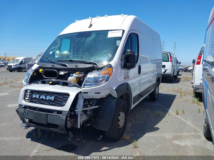 2022 Ram Promaster 2500 High Roof 136 Wb VIN: 3C6LRVCG4NE119488 Lot: 39617472