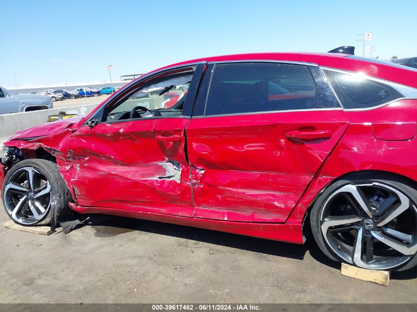 2022 Honda Accord Sport VIN: 1HGCV1F32NA056532 Lot: 39617482