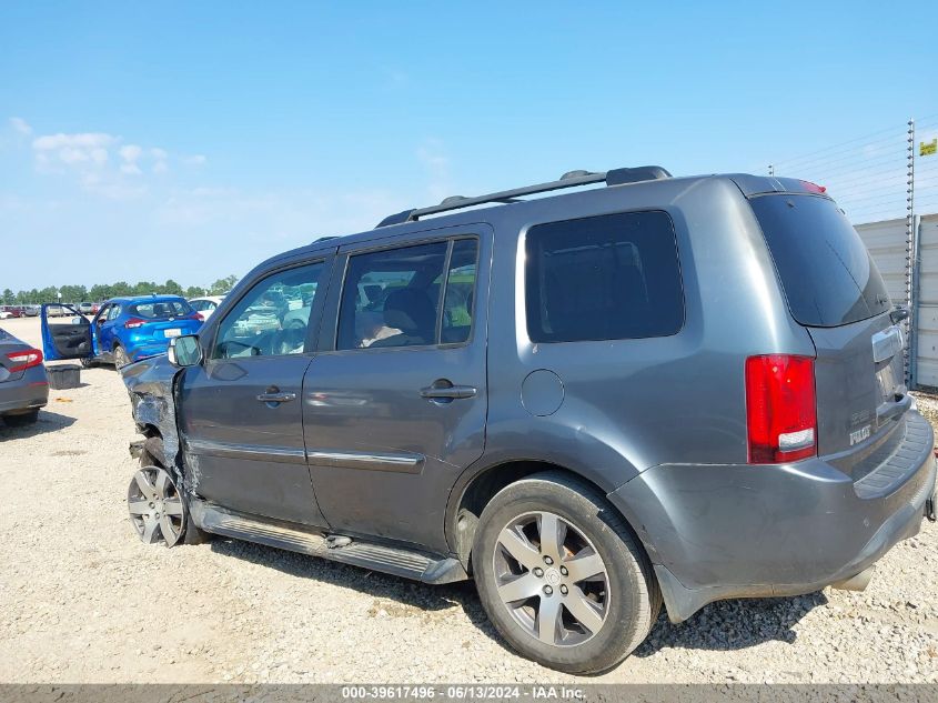 2013 Honda Pilot Touring VIN: 5FNYF3H96DB001117 Lot: 39617496