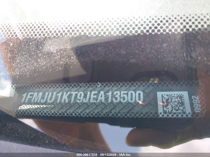2018 Ford Expedition Limited VIN: 1FMJU1KT9JEA13500 Lot: 39617535