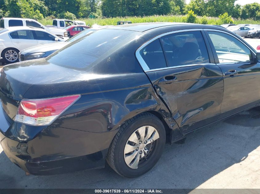 2010 Honda Accord 2.4 Lx VIN: 1HGCP2F33AA140952 Lot: 39617539