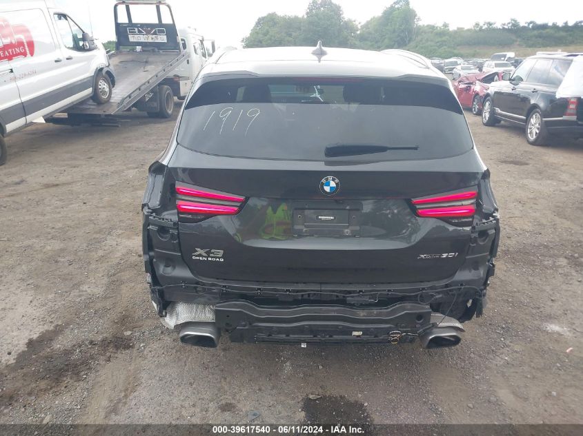 2022 BMW X3 xDrive30I VIN: WBX57DP07NN167130 Lot: 39617540