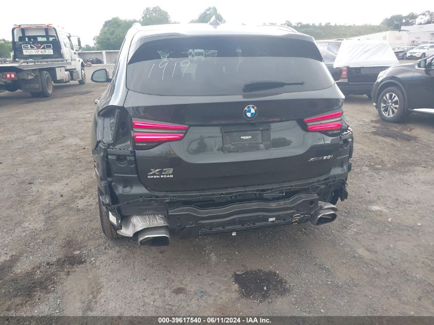 2022 BMW X3 xDrive30I VIN: WBX57DP07NN167130 Lot: 39617540