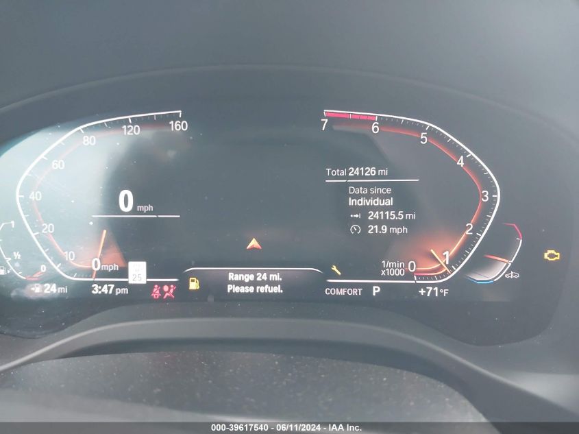 2022 BMW X3 xDrive30I VIN: WBX57DP07NN167130 Lot: 39617540