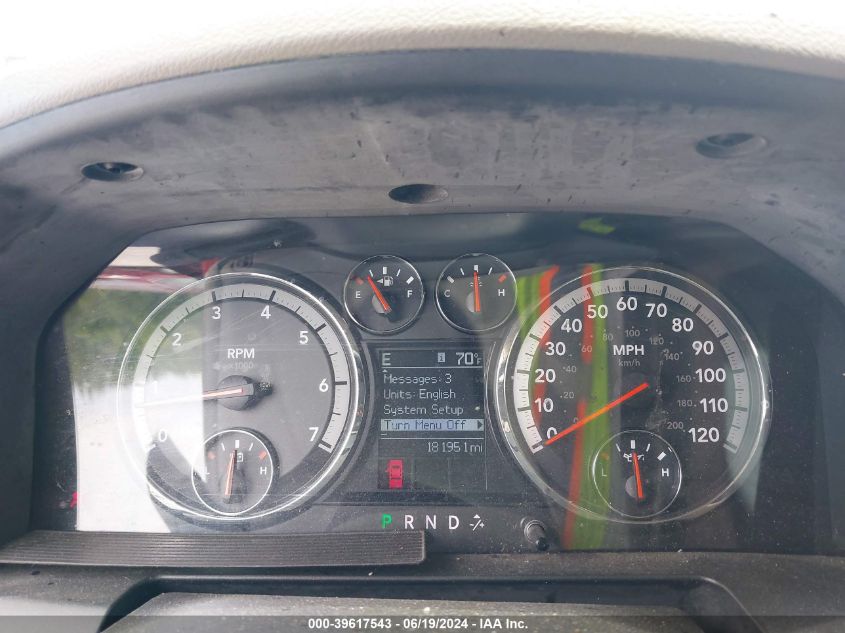 2011 Ram Ram 1500 Slt VIN: 1D7RB1CT2BS686133 Lot: 39617543