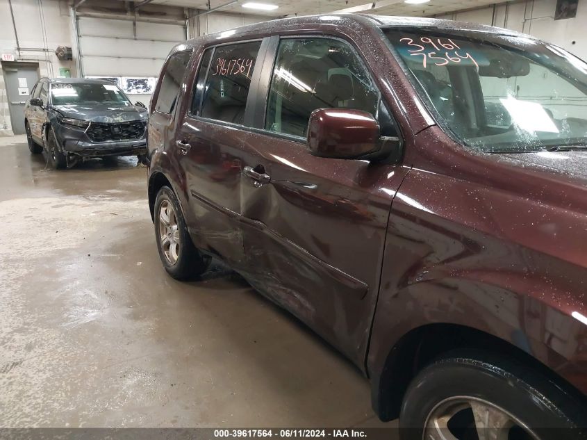 2012 Honda Pilot Ex-L VIN: 5FNYF4H66CB032135 Lot: 39617564