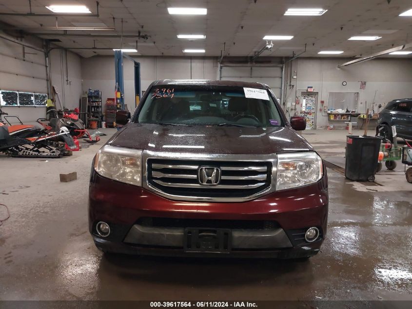 2012 Honda Pilot Ex-L VIN: 5FNYF4H66CB032135 Lot: 39617564