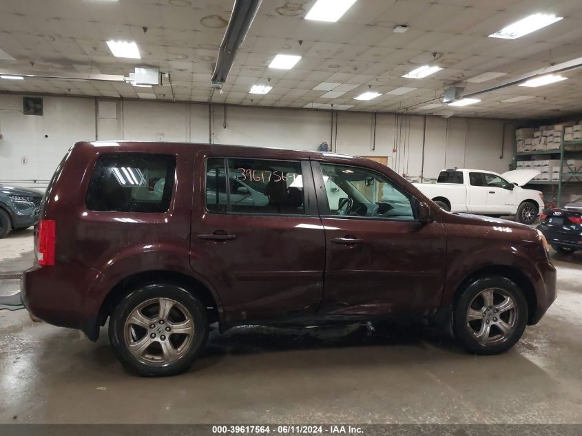 2012 Honda Pilot Ex-L VIN: 5FNYF4H66CB032135 Lot: 39617564