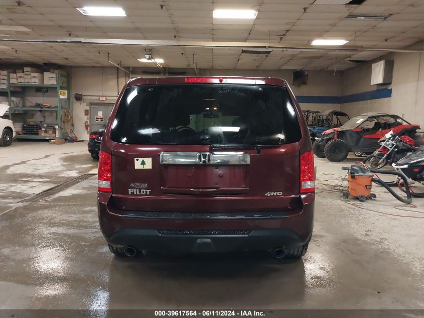 2012 Honda Pilot Ex-L VIN: 5FNYF4H66CB032135 Lot: 39617564