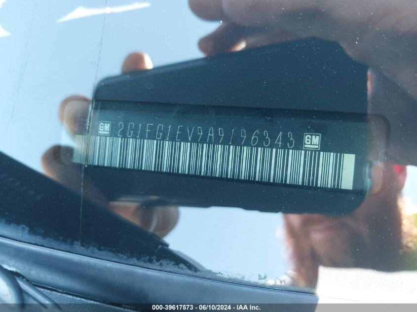 2010 Chevrolet Camaro 2Lt VIN: 2G1FG1EV9A9196343 Lot: 39617573