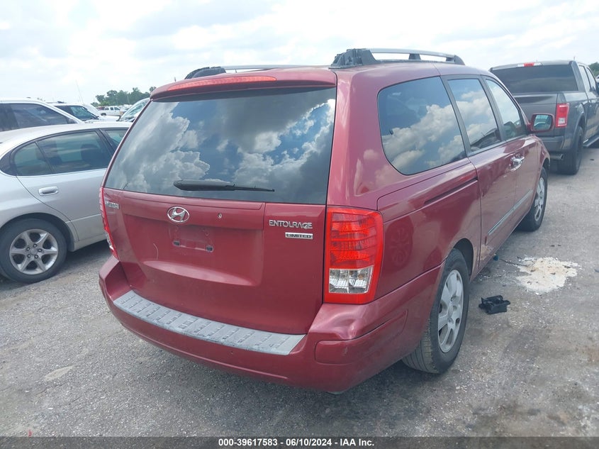 2007 Hyundai Entourage Gls/Limited/Se VIN: KNDMC233276026665 Lot: 39617583