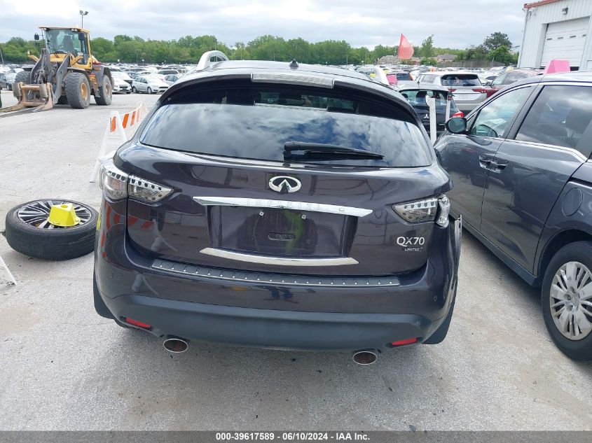 2017 Infiniti Qx70 VIN: JN8CS1MW0HM412455 Lot: 39617589