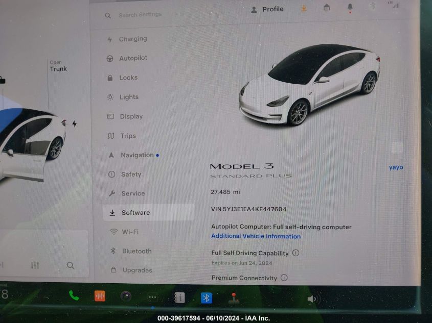 2019 TESLA MODEL 3 LONG RANGE/MID RANGE/STANDARD RANGE/STANDARD RANGE PLUS - 5YJ3E1EA4KF447604