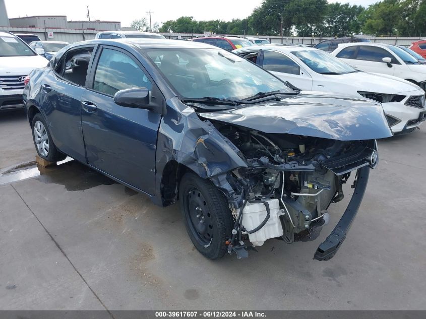 2016 Toyota Corolla Le VIN: 5YFBURHE1GP537154 Lot: 39617607