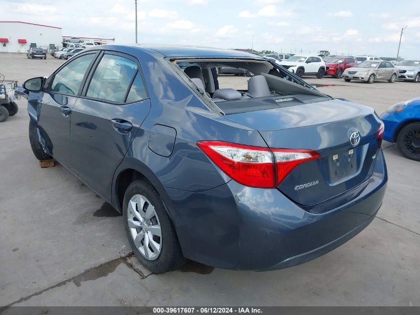 2016 Toyota Corolla Le VIN: 5YFBURHE1GP537154 Lot: 39617607