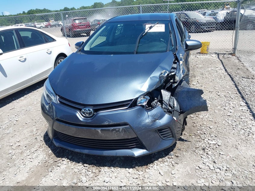 2015 Toyota Corolla Le VIN: 2T1BURHE4FC247098 Lot: 39617652