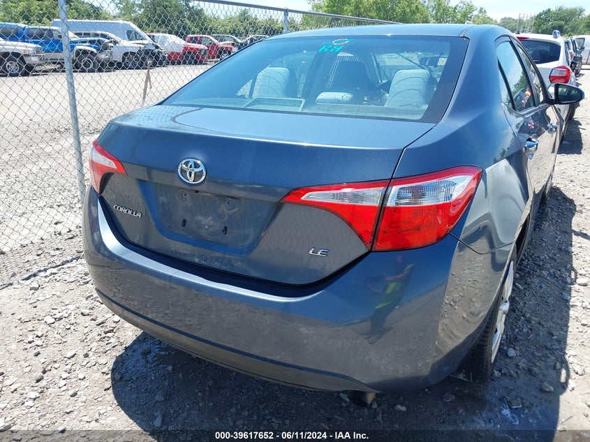 2015 Toyota Corolla Le VIN: 2T1BURHE4FC247098 Lot: 39617652