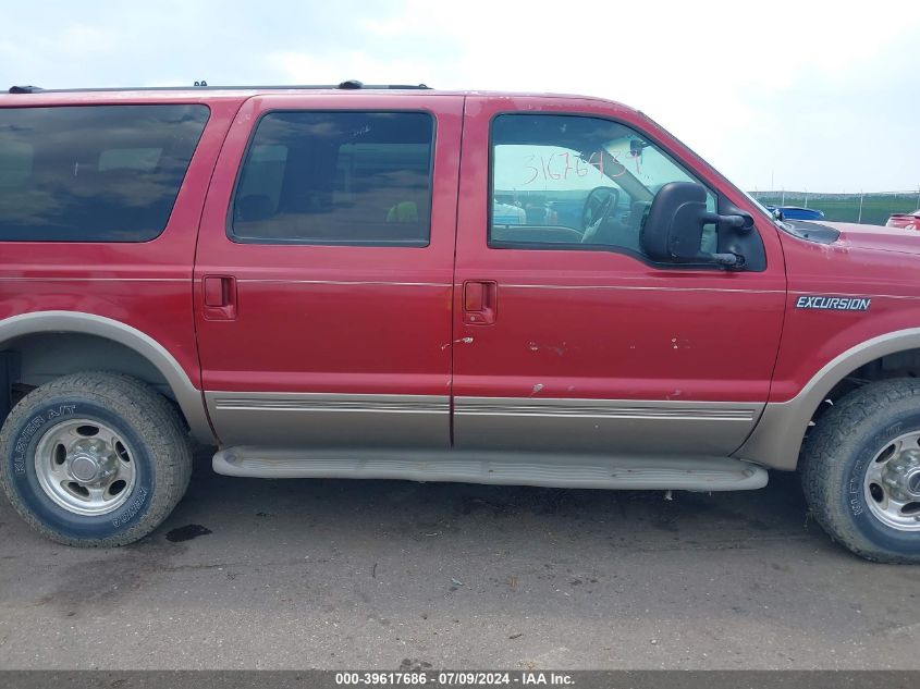 2000 Ford Excursion Limited VIN: 1FMNU4352YEE34235 Lot: 39617686