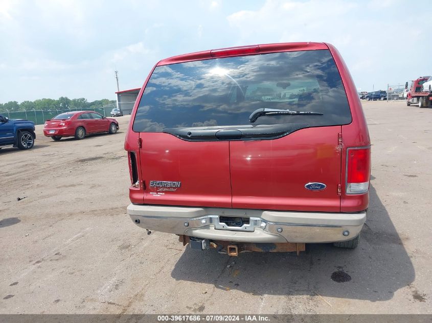 2000 Ford Excursion Limited VIN: 1FMNU4352YEE34235 Lot: 39617686