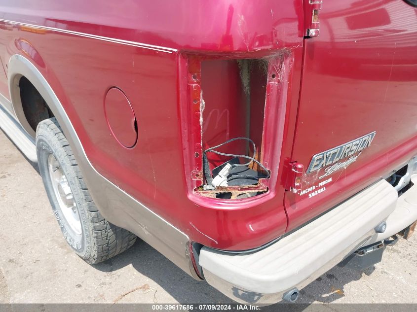 2000 Ford Excursion Limited VIN: 1FMNU4352YEE34235 Lot: 39617686