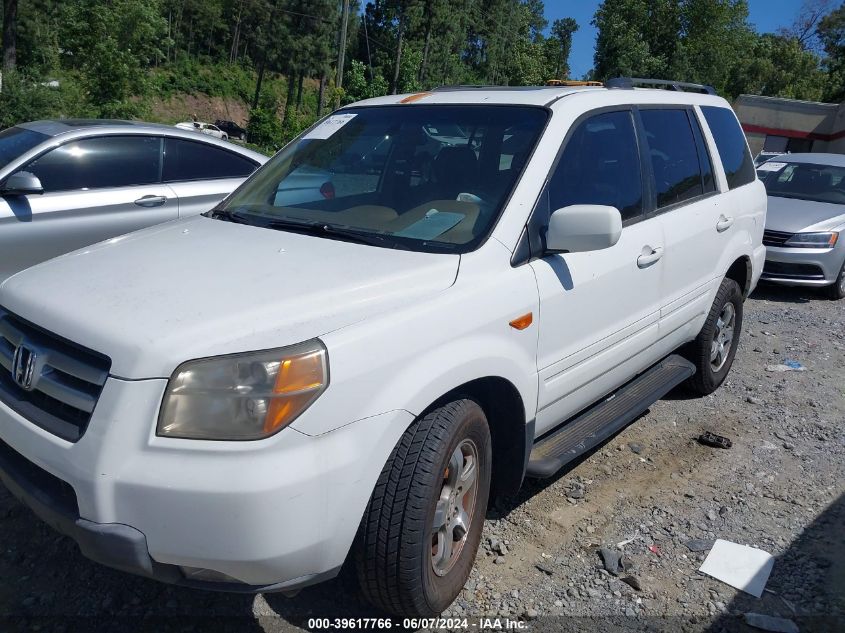 2008 Honda Pilot Ex-L VIN: 5FNYF18758B035400 Lot: 39617766