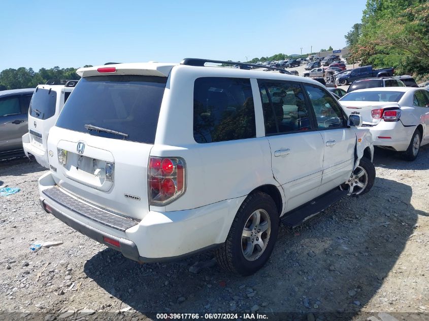 2008 Honda Pilot Ex-L VIN: 5FNYF18758B035400 Lot: 39617766