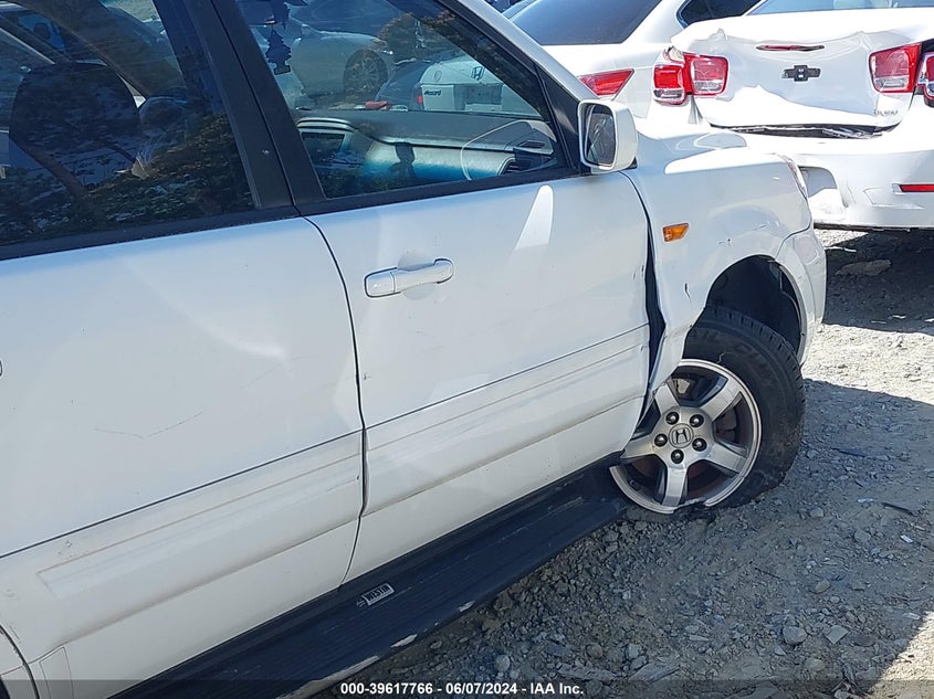 2008 Honda Pilot Ex-L VIN: 5FNYF18758B035400 Lot: 39617766