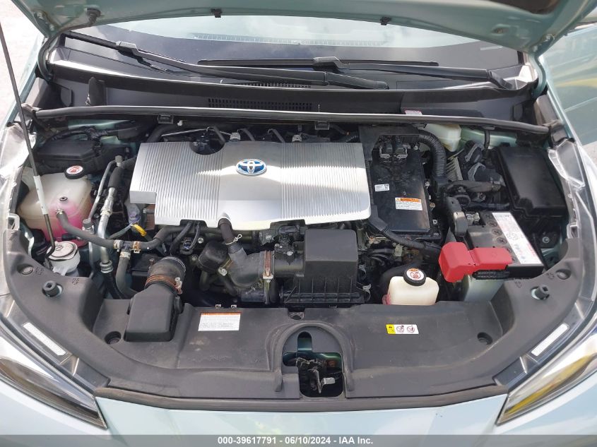 2019 Toyota Prius Le VIN: JTDL9RFU3K3012291 Lot: 39617791