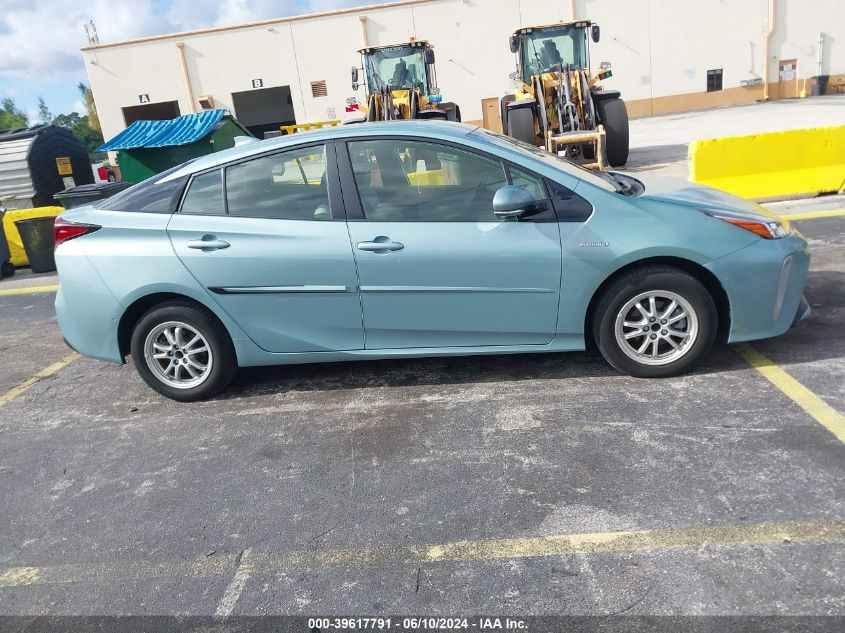 2019 Toyota Prius Le VIN: JTDL9RFU3K3012291 Lot: 39617791