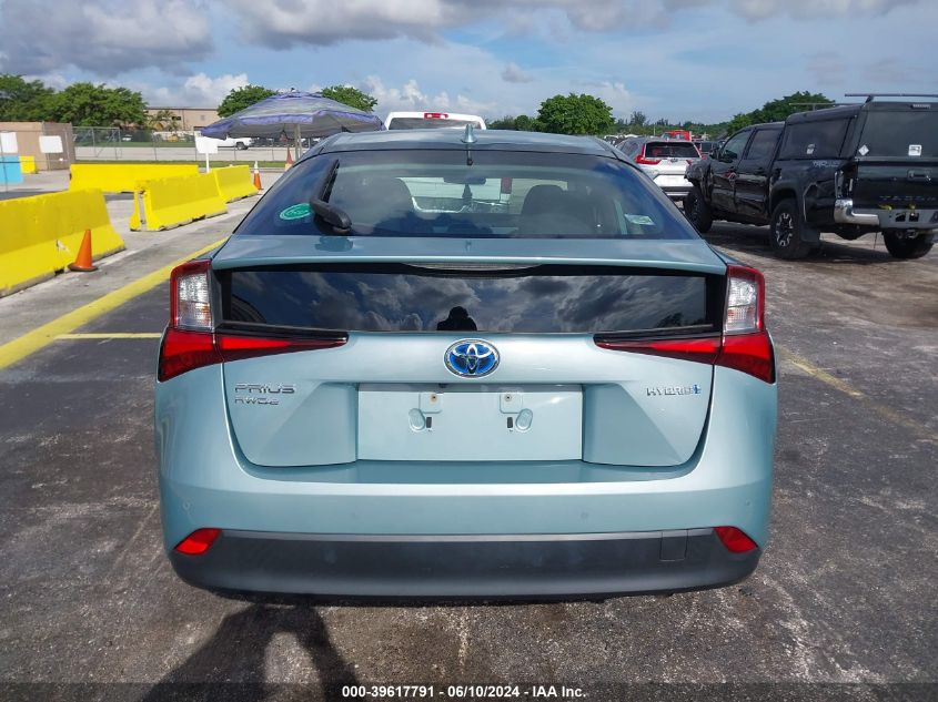 2019 Toyota Prius Le VIN: JTDL9RFU3K3012291 Lot: 39617791