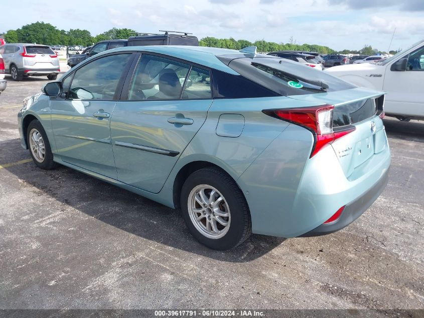 JTDL9RFU3K3012291 | 2019 TOYOTA PRIUS