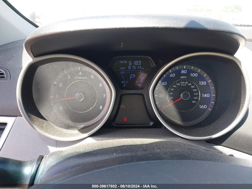 2012 Hyundai Elantra Gls (Ulsan Plant) VIN: KMHDH4AE9CU308613 Lot: 39617802